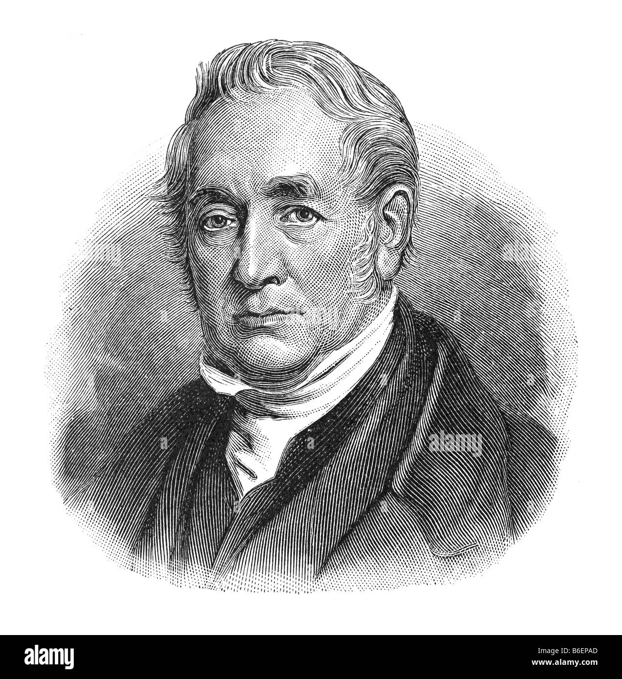 George Stephenson, 9. Juni 1781 Wylam près de Newcastle, Northumberland - 12. Août 1848 Tapton House près de Chesterfield Banque D'Images