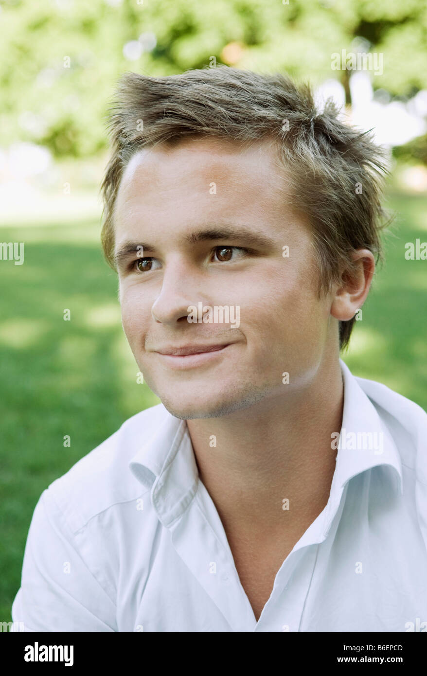 Porträtt de un jeune mec Banque D'Images
