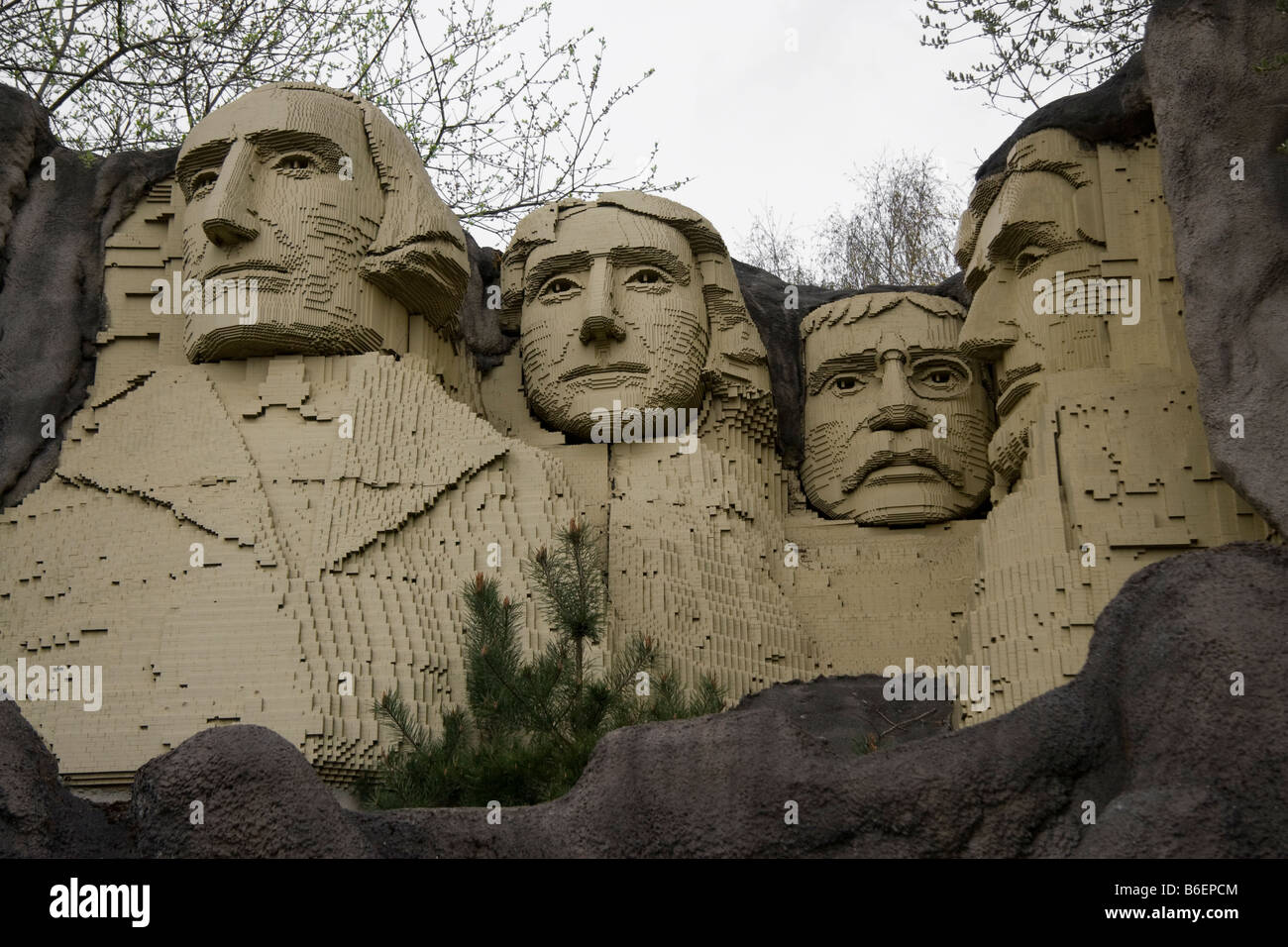 Les chiffres Lego en parc d'attractions Legoland Danemark Banque D'Images