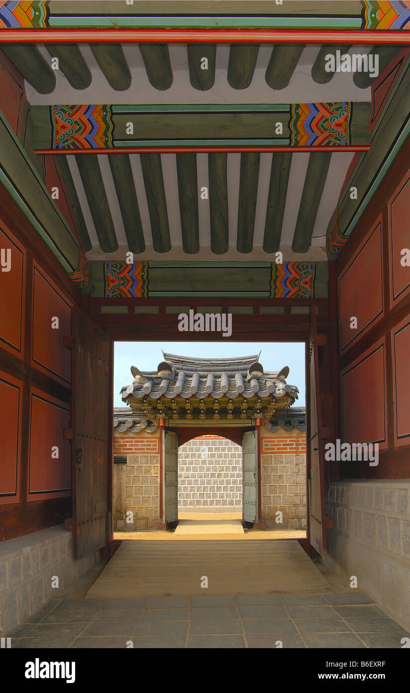 Gyeongbokgung, Corée du Sud, Seoul Banque D'Images