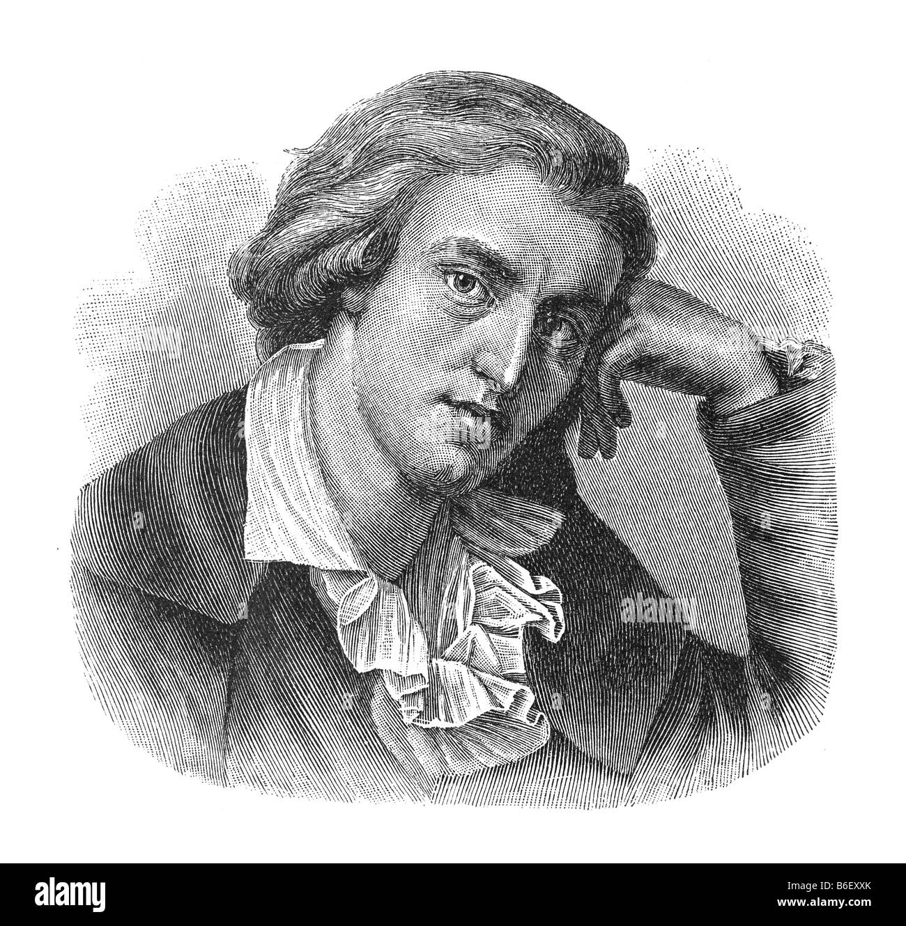 Friedrich Schiller, Johann Christoph Friedrich von Schiller, 10. Novembre 1759 à Marbach - 9. Mai 1805 Weimar Banque D'Images