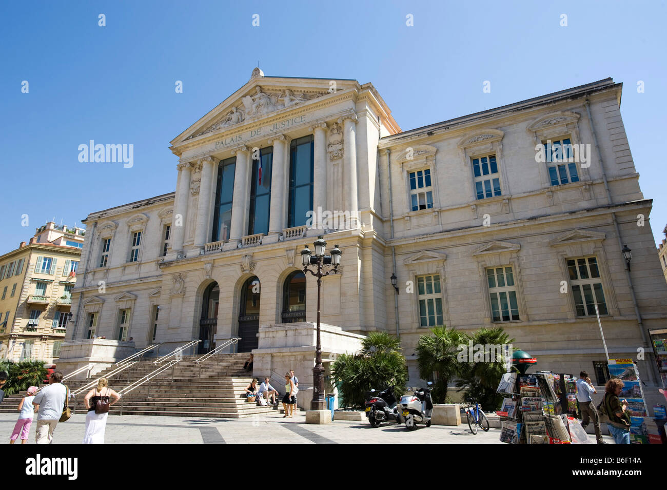 Palais de Justice, Palais de Justice, Nice, Provence Côte d'Azur, France, Europe Banque D'Images