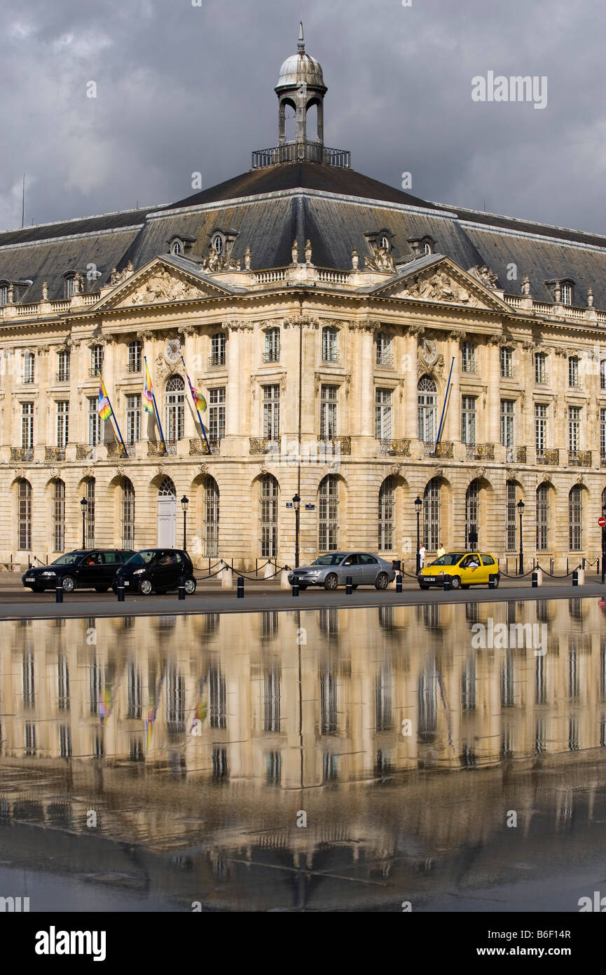 Place de la Bourse, place de la bourse, Bordeaux, Aquitaine, France, Europe Banque D'Images