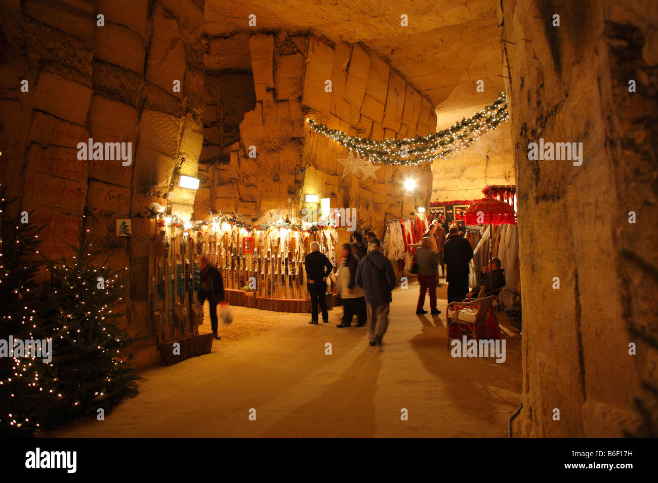Marché de Noël en ville Grotte, Valkenburg, PaysBas, Europe Photo Stock Alamy