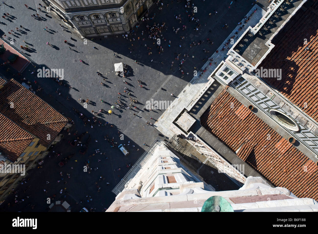 Piazza dei Duomo, vue depuis le campanile, Florence, Toscane, Italie, Europe Banque D'Images