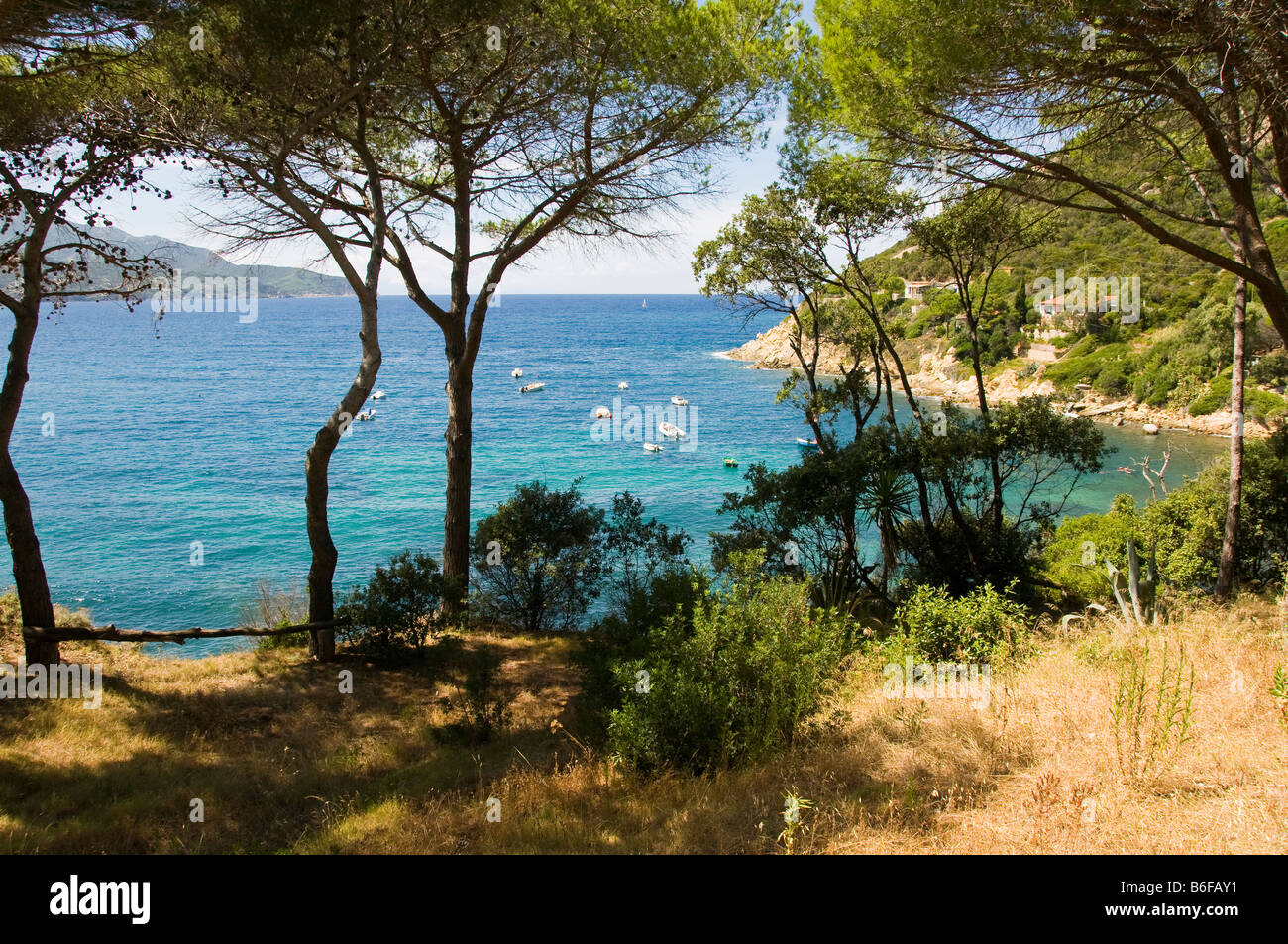 Hydropanorama de l'île d'Elbe, Toscane, Italie Banque D'Images