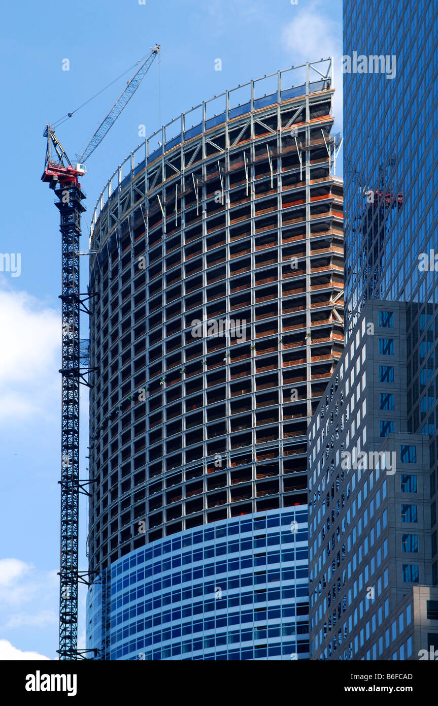 Gratte-ciel en construction, New York City, USA Banque D'Images