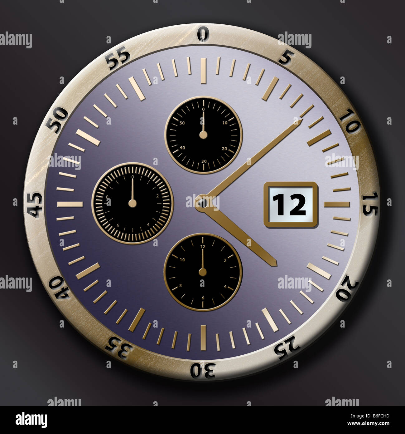 Illustration d'une montre ou d'horloge Banque D'Images