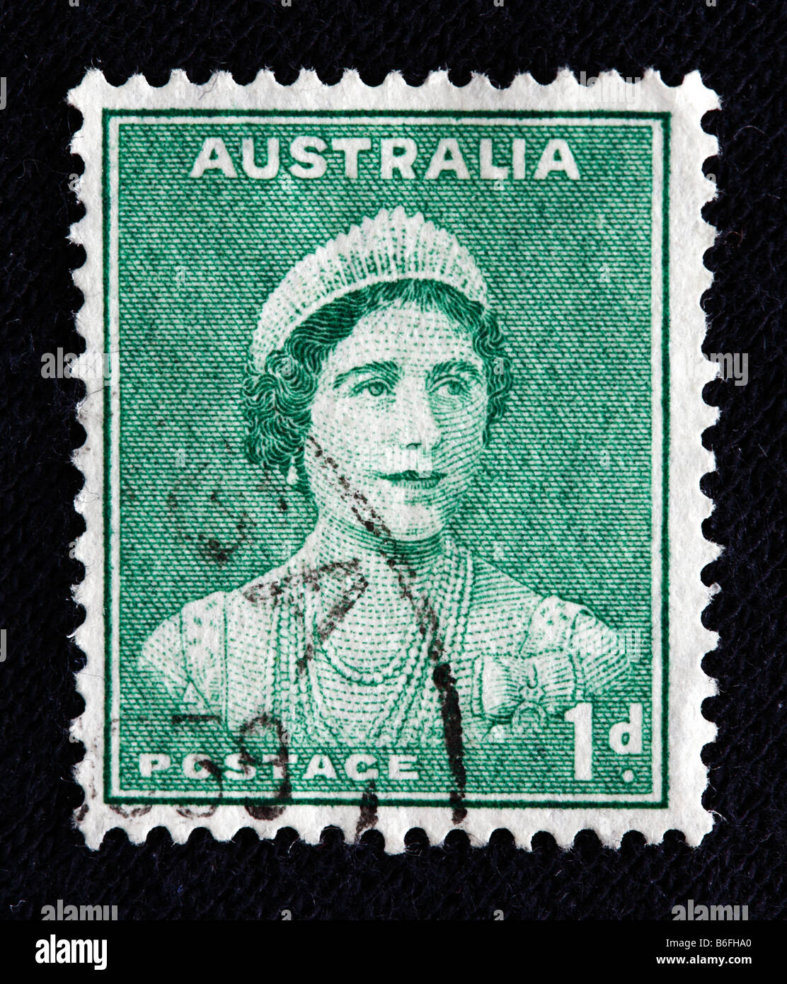 Elizabeth Bowes Lyon, Reine Mère, timbre-poste, l'Australie Banque D'Images