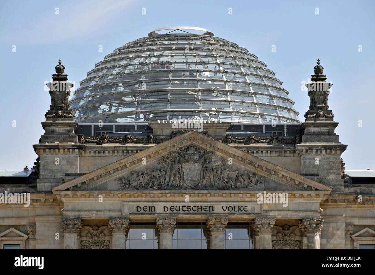 Palais du Reichstag, bâtiment du Reichstag, siège du parlement allemand, du quartier du gouvernement, Berlin-Mitte, Berlin, Germany, Europe Banque D'Images