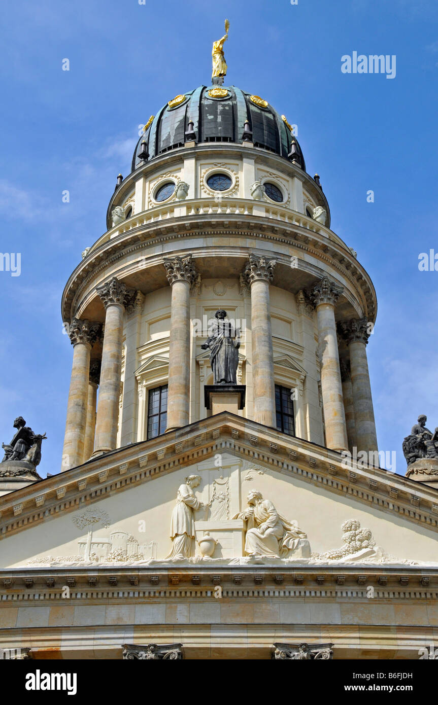 Deutscher Dom, Cathédrale allemande sur la place Gendarmenmarkt, Berlin, Germany, Europe Banque D'Images