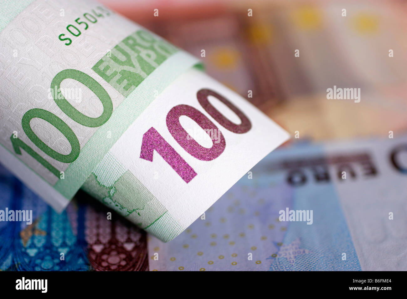 Euro-factures Banque D'Images