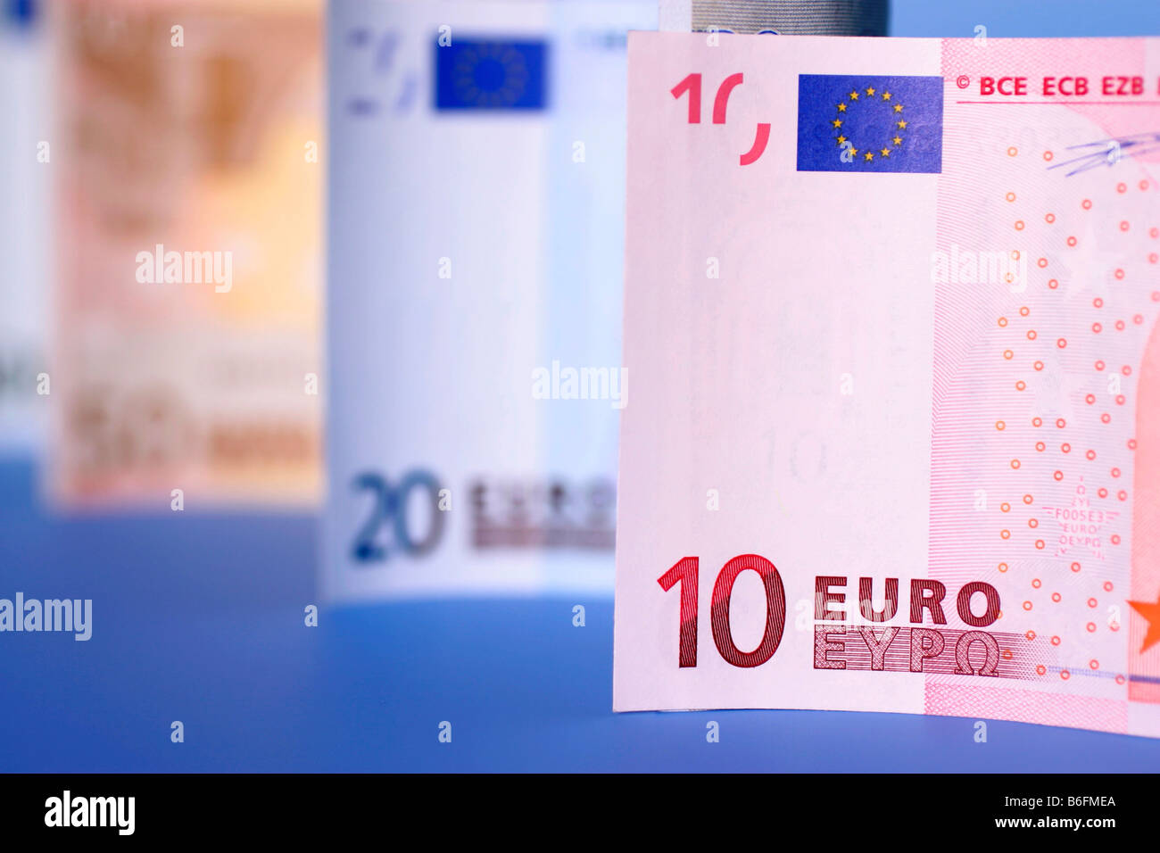 Euro-factures Banque D'Images