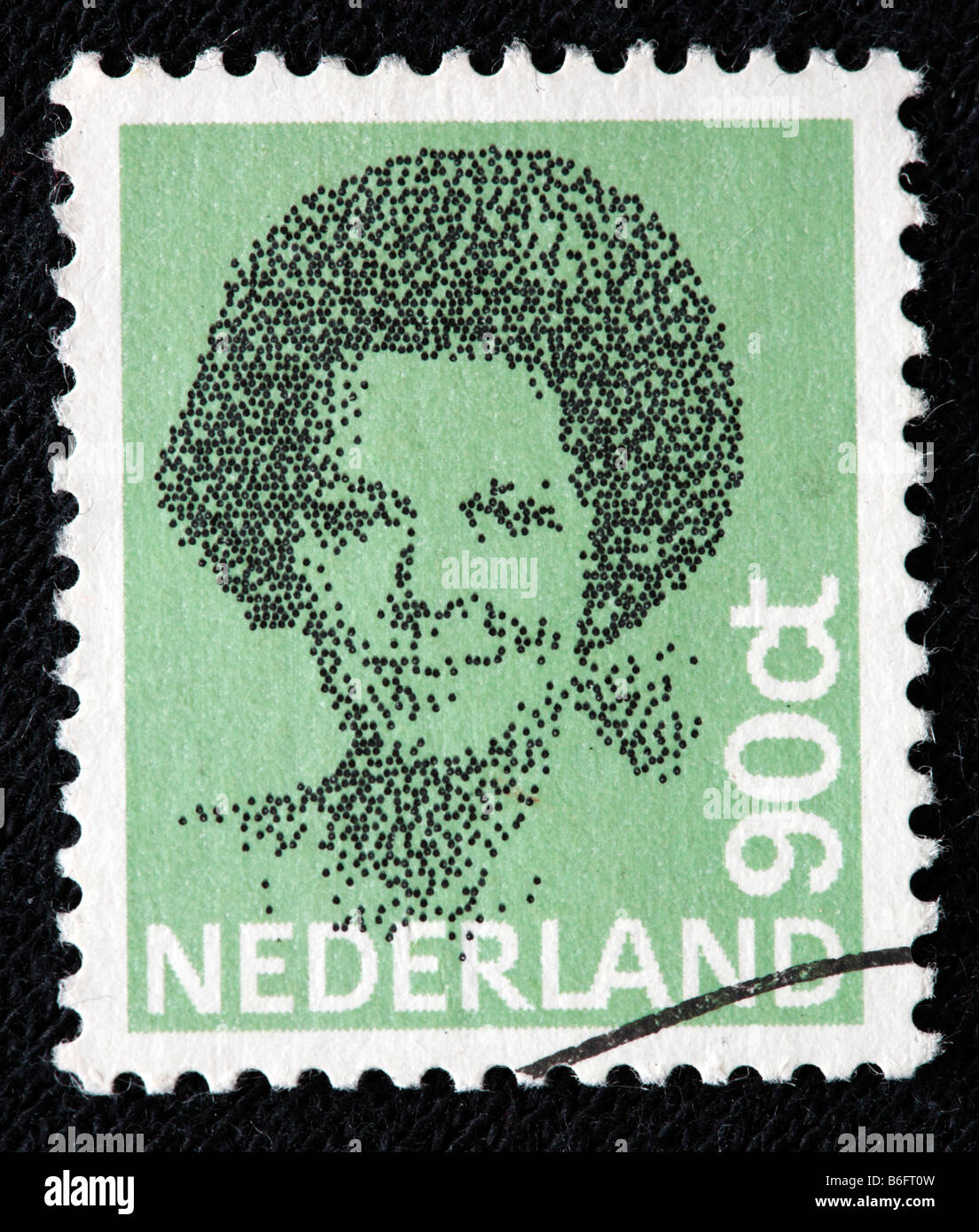 La Reine Beatrix des Pays-Bas (1980 à présent), timbre-poste, Pays-Bas Banque D'Images