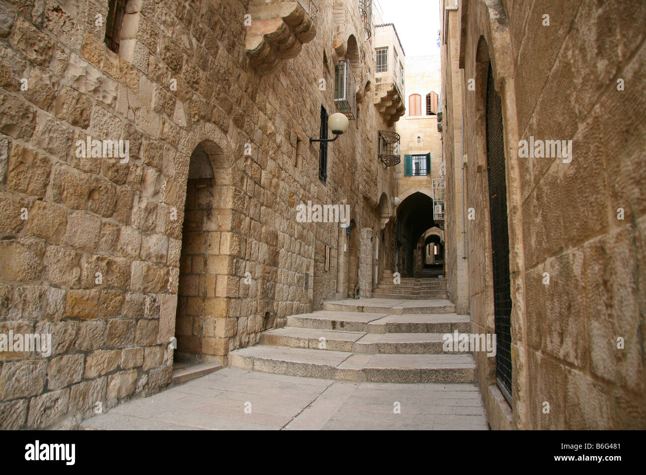 Ruelle de la vieille ville, Jérusalem Banque D'Images