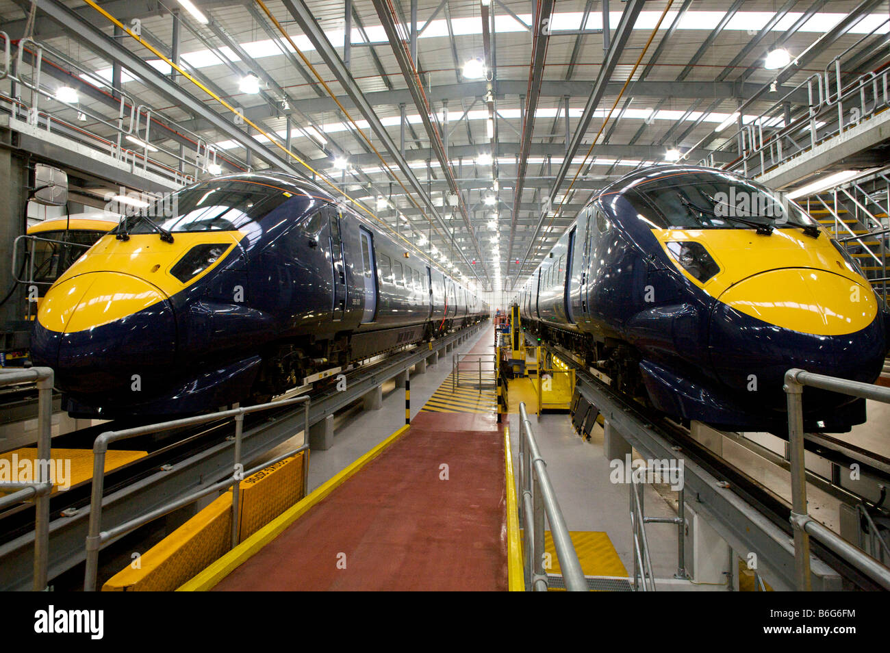 Nouveau Javelin Train Depot Ashford Kent uk Banque D'Images