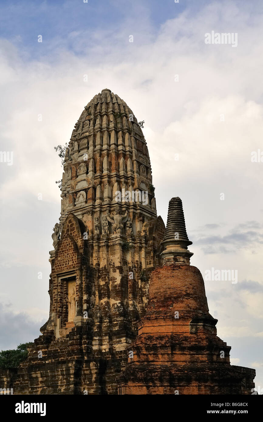 Wat Ratchaburana, Ayutthaya, Thaïlande Banque D'Images