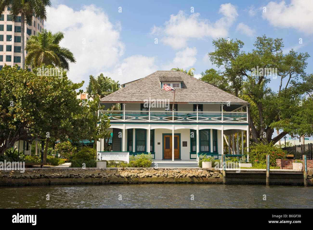 Stranahan House historique sur la New River à Fort Lauderdale en Floride Banque D'Images