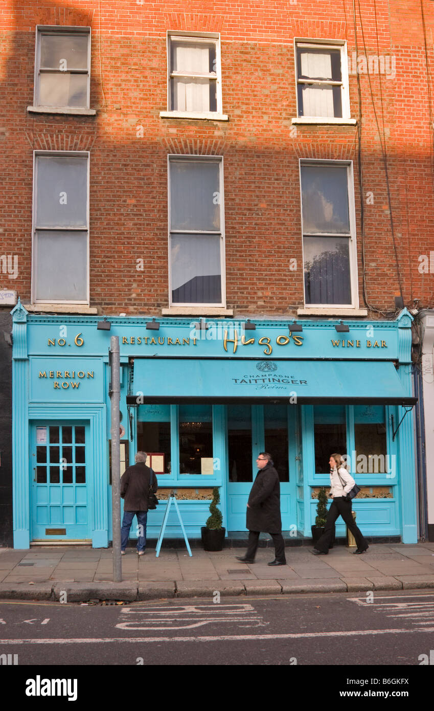 Hugo's Wine Bar, Dublin, Irlande Banque D'Images