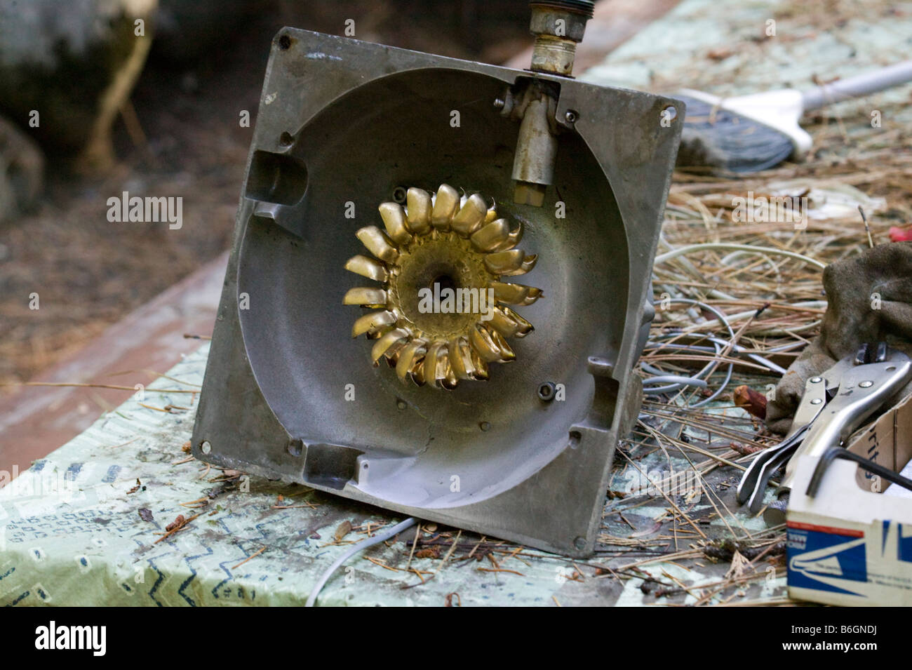 Roue Pelton Banque D'Images