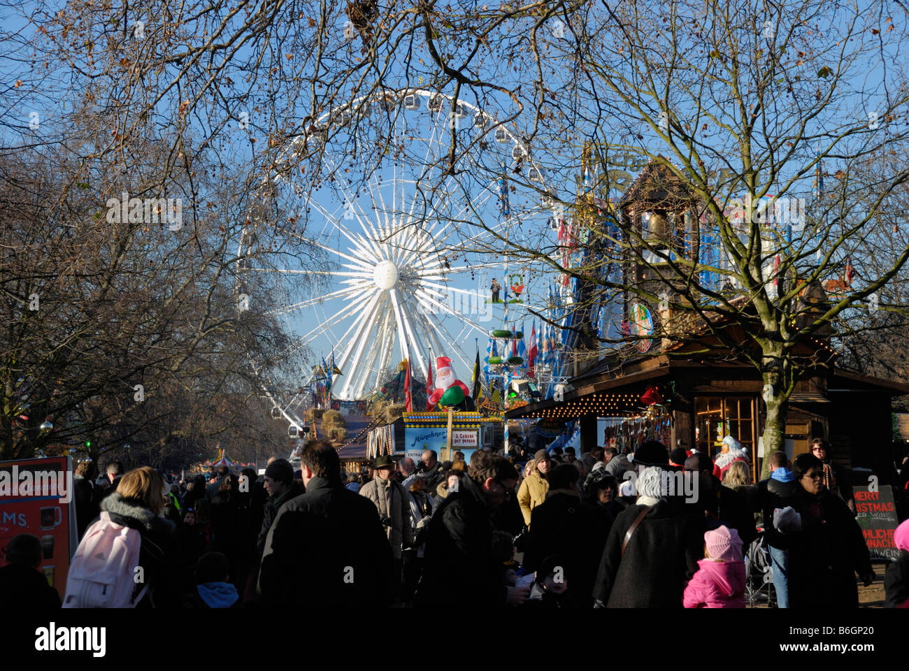 Winter Wonderland à Hyde Park Londres Angleterre Banque D'Images