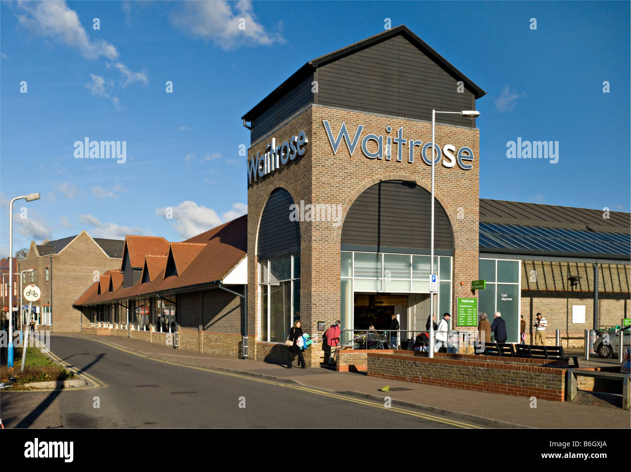 Supermarché Waitrose UK. Banque D'Images