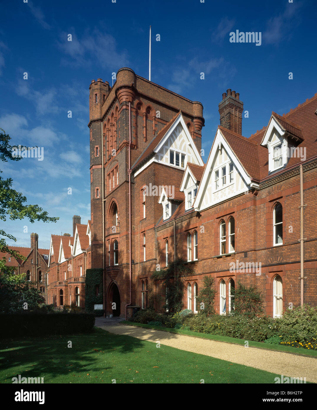 Girton College de Cambridge Banque D'Images