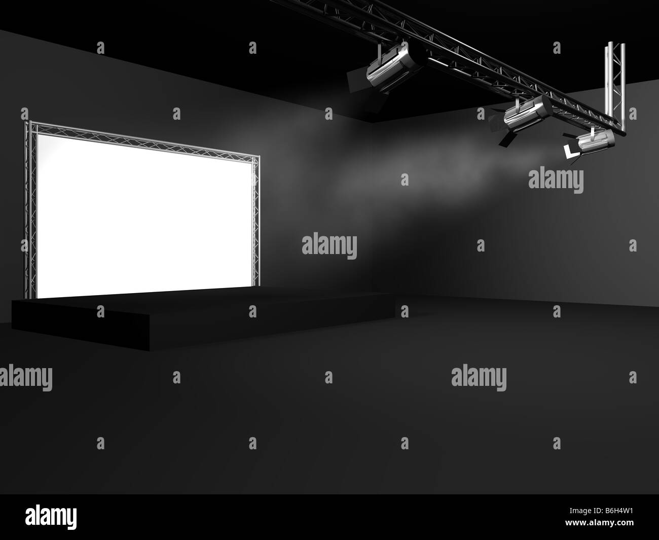 Une scène de théâtre vintage pleins feux sur l'arrière-plan Banque D'Images