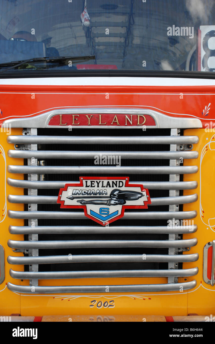 Leyland traditionnelle calandre de Bus sur Malte Banque D'Images