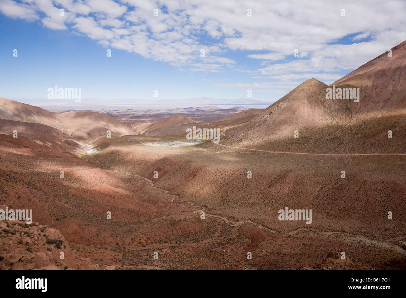 Paysage désert d'Atacama, Chili Banque D'Images