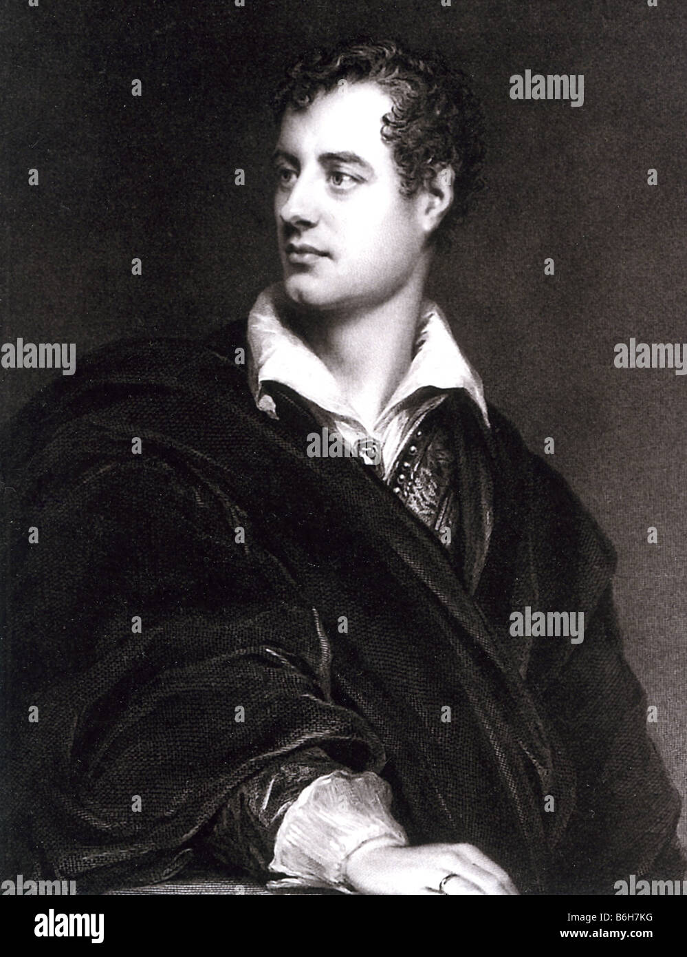 Le poète anglais lord Byron 1788 - 1824 Banque D'Images