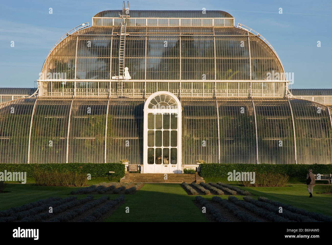 Kew Gardens, London, UK. La Palm House, par Decimus Burton et Richard Turner (1848) Banque D'Images