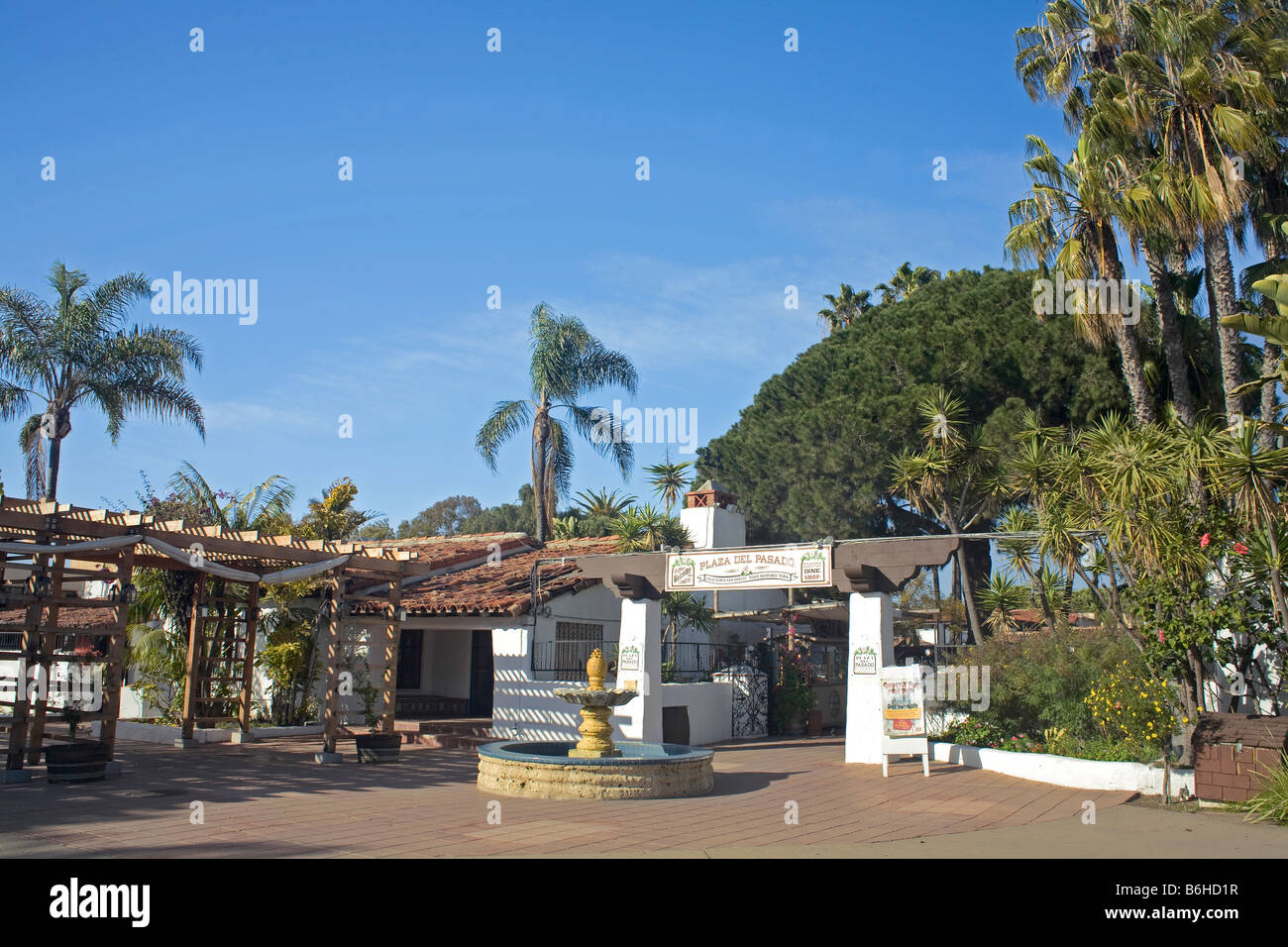 Californie - l'Hôtel de la Vieille Ville State Historical Park à San Diego. Banque D'Images
