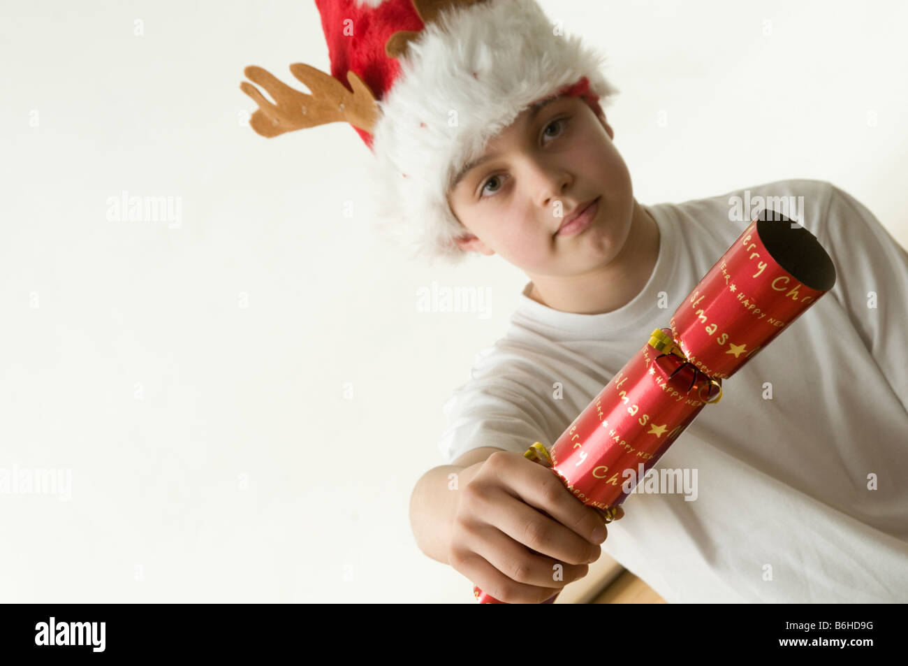 Parti pirate chapeau de Noël heureux fois fun visage drôle célébration de Noël Banque D'Images