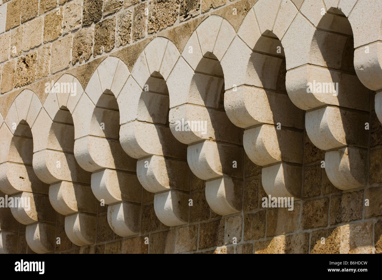 Les détails architecturaux de Byblos Liban Moyen Orient Banque D'Images