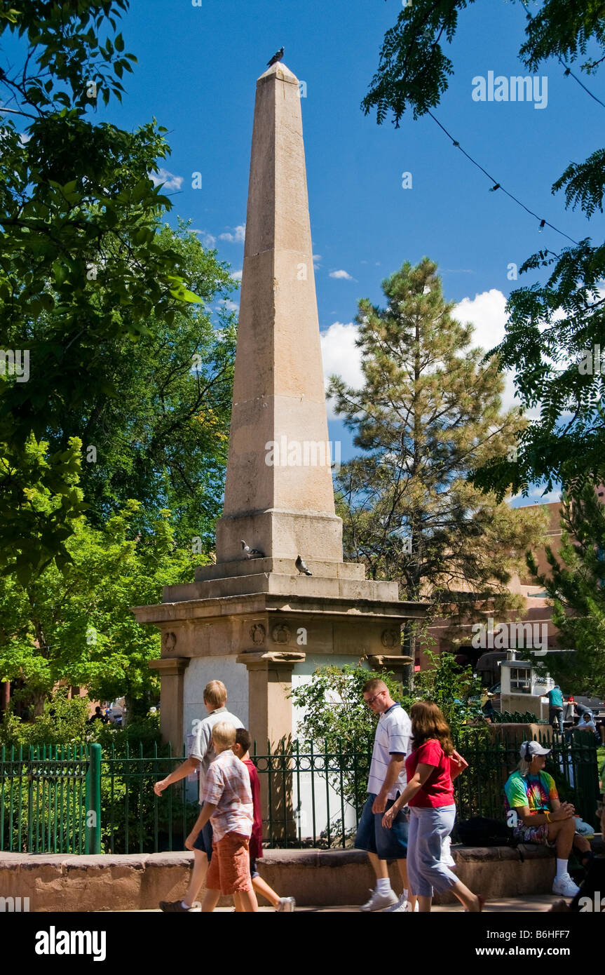 Monument à l'armée fédérale dans la région de Santa Fe Plaza NM Banque D'Images