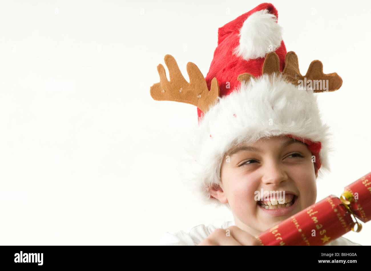 Parti pirate chapeau de Noël heureux fois fun visage drôle célébration de Noël Banque D'Images