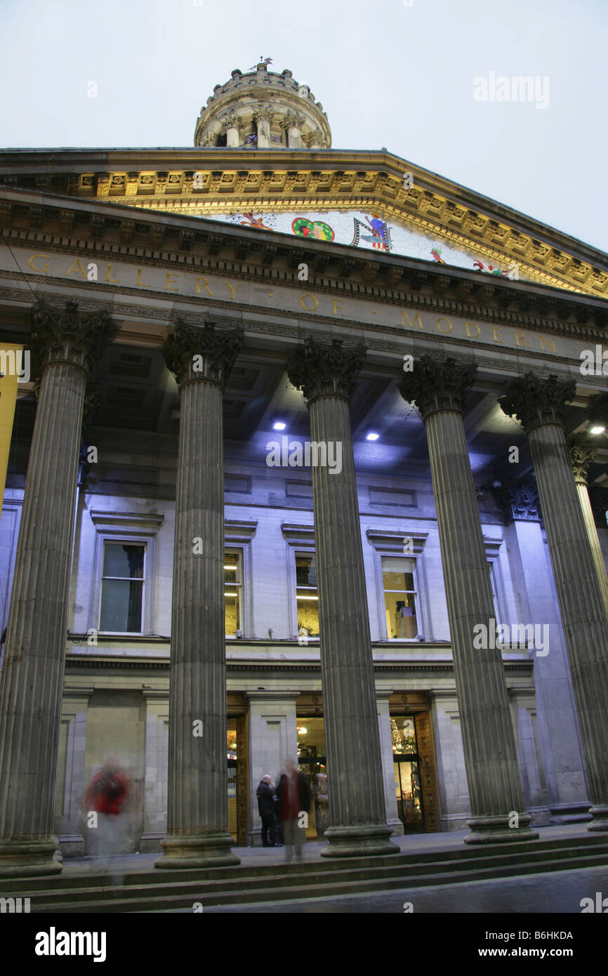 Ville de Glasgow, en Écosse. L'élévation du sud de la théorie néoclassique Glasgow Museum of Modern Art (Goma). Banque D'Images