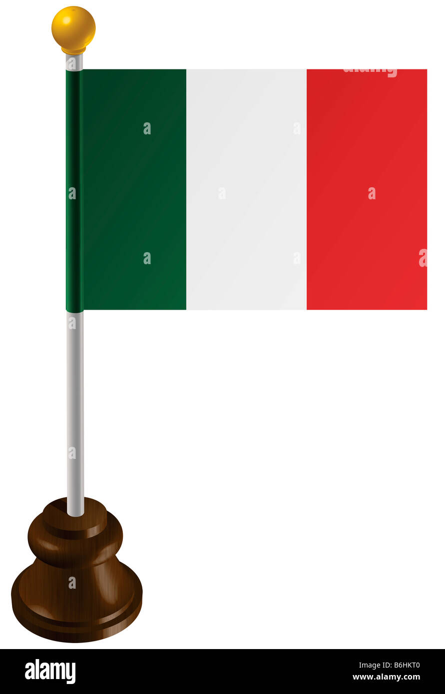 Italie drapeau comme un marqueur Banque D'Images