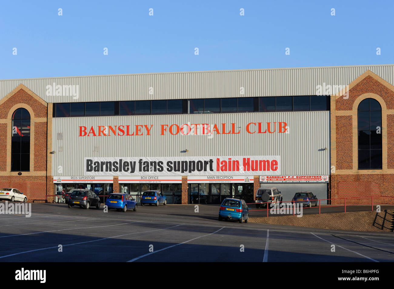 Terrain de football fc Barnsley Banque D'Images