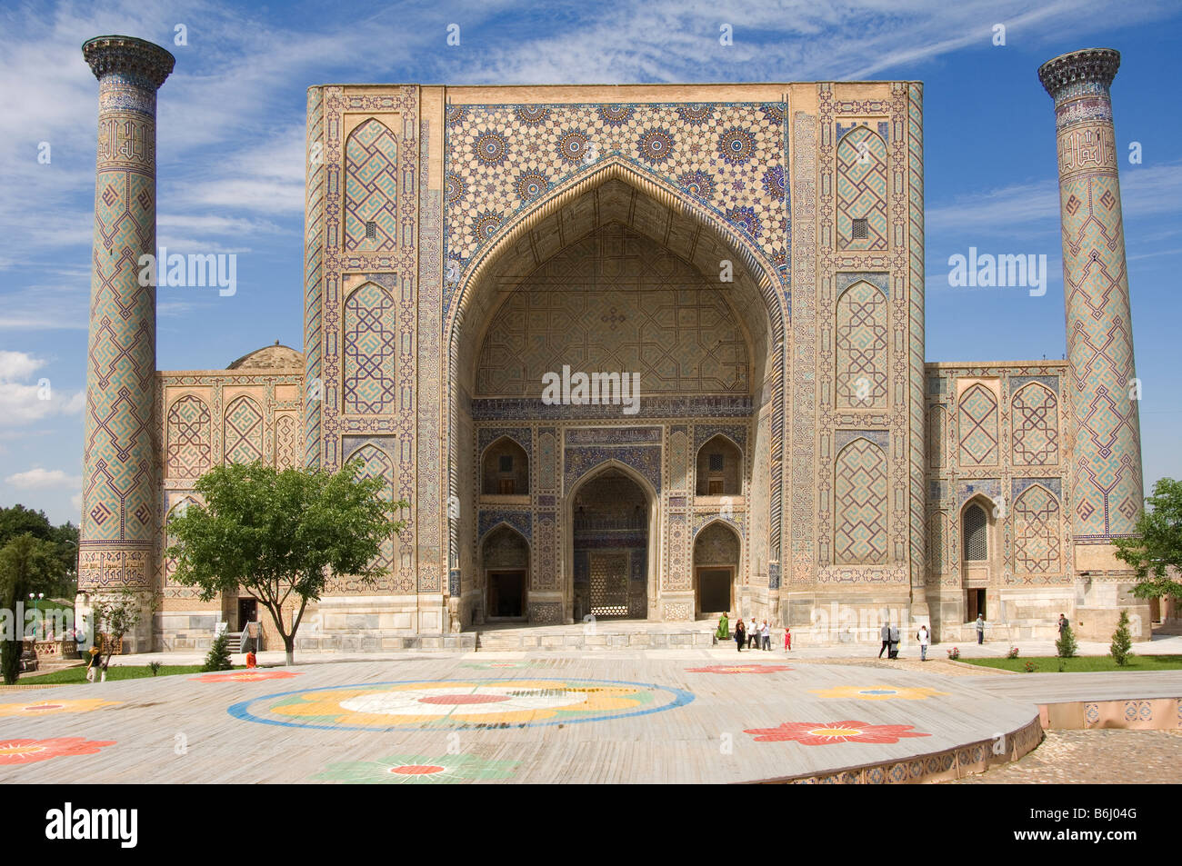 Ulugh Beg Medressa Banque D'Images