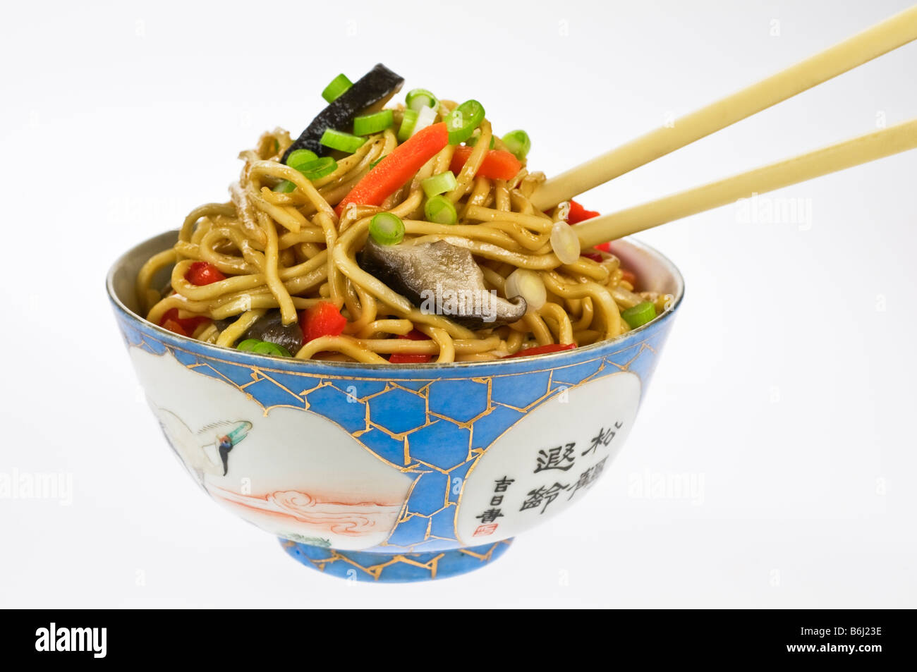 Les aliments chinois chow mein Banque D'Images