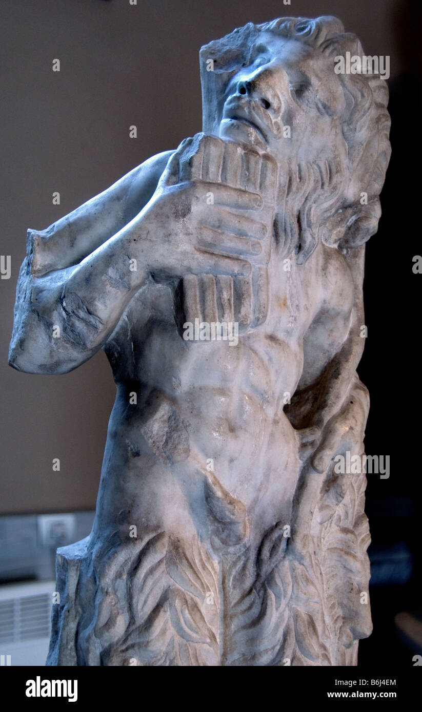 Dieu Pan des bergers et des pâturages en Tyrnovo Tirnovo - début du 3e siècle Banque D'Images