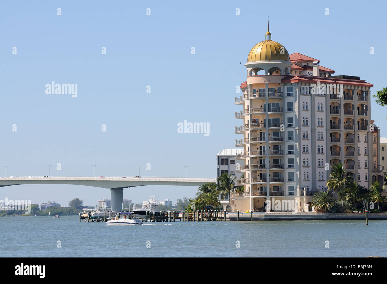 Propriété de mer à Sarasota en Floride USA Américain Banque D'Images