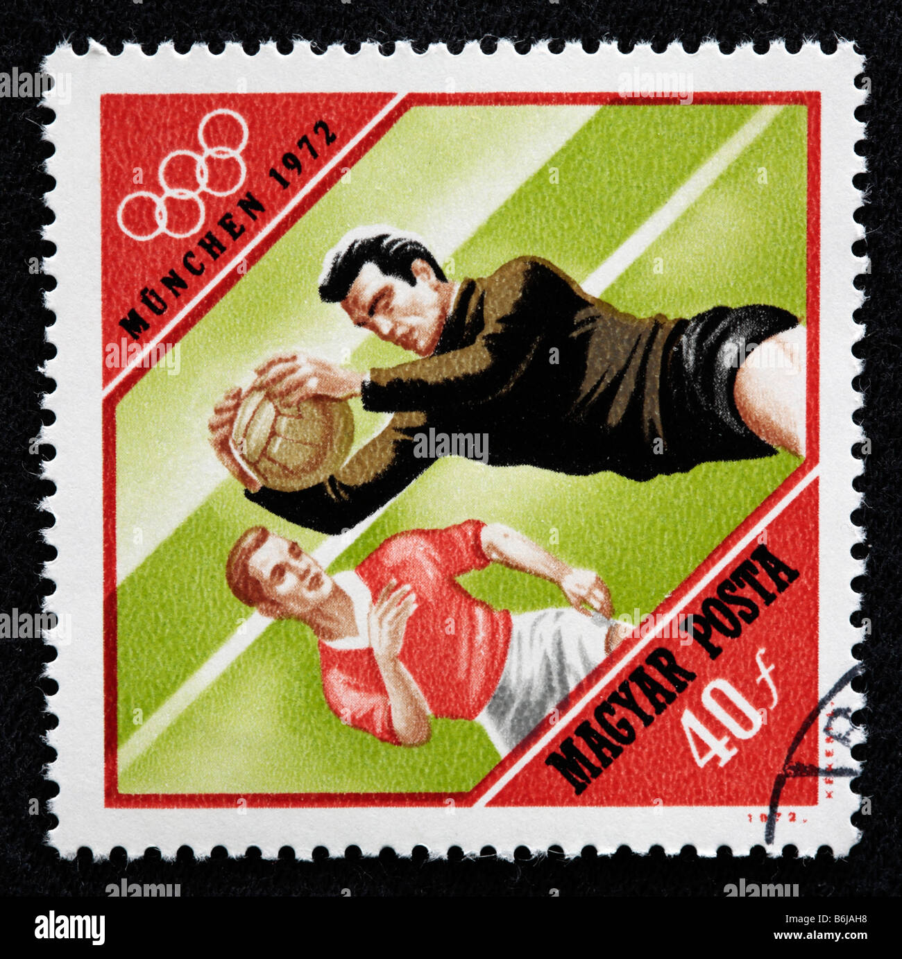 XX Jeux Olympiques, Munich, 1972, timbre-poste, Hongrie, 1972 Banque D'Images