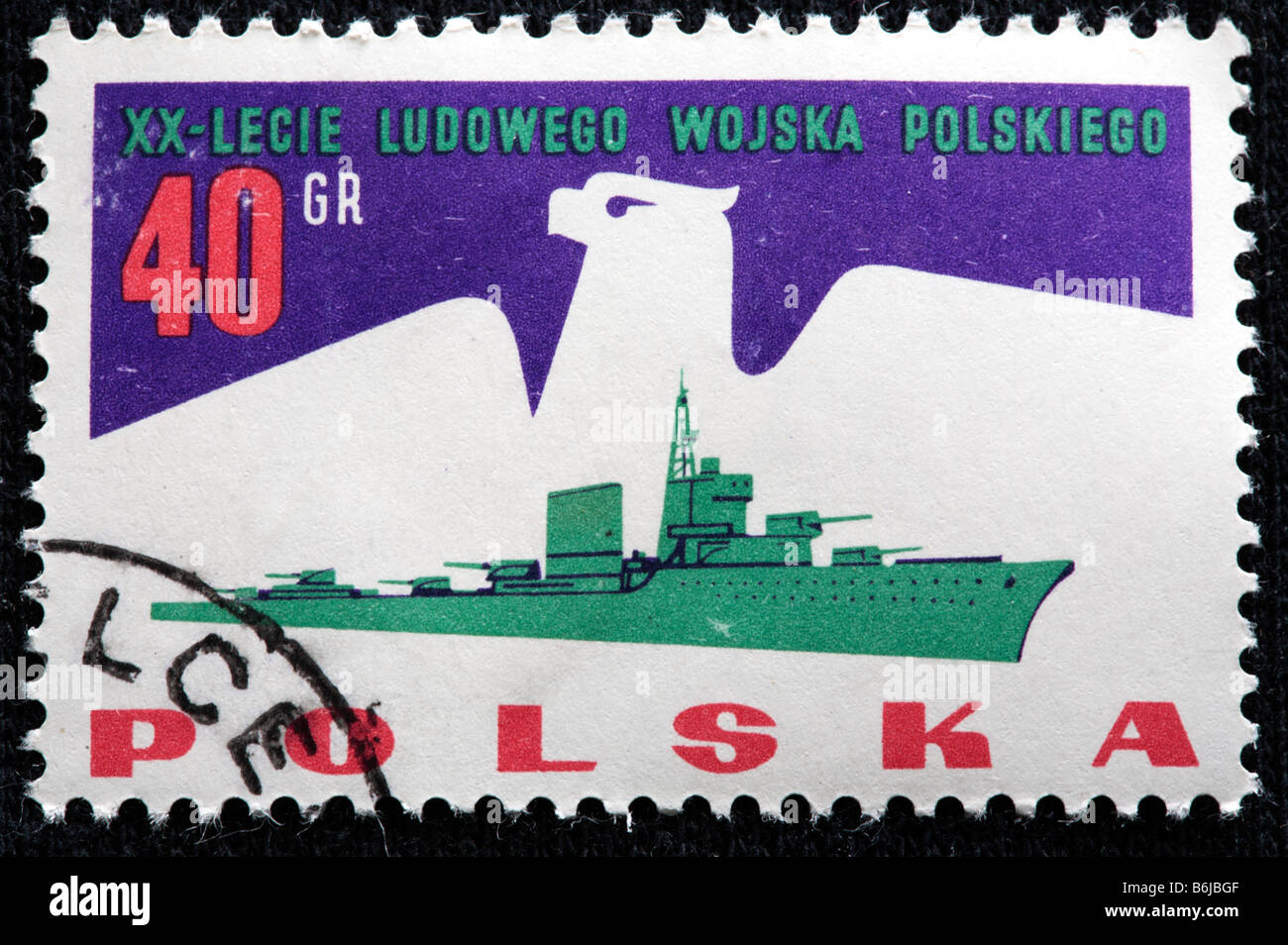 20 ans de timbre-poste de l'Armée de Pologne 1960 Banque D'Images