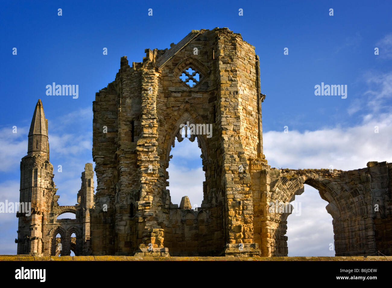 Ruines de l'abbaye de Whitby, North Yorkshire Banque D'Images