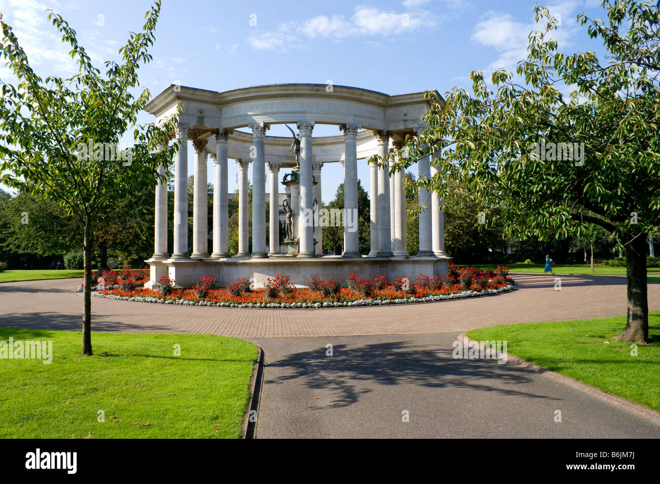 Welsh National War Memorial alexandra gardens cathays park Cardiff Banque D'Images