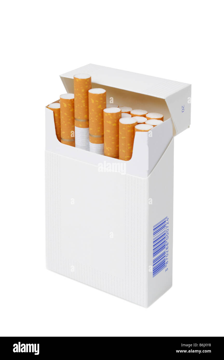 Paquet de cigarettes Cut Out Banque D'Images