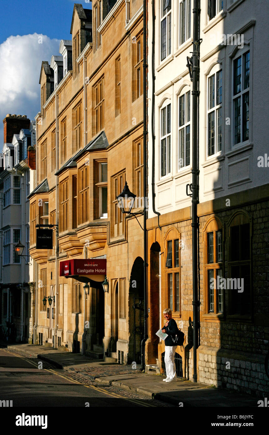 Royaume-uni, Angleterre, Oxford. L'Eastgate Hotel sur Merton street à Oxford. Banque D'Images